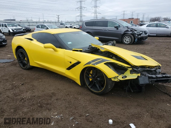 2019 Chevrolet Corvette 2LT with VIN 1G1YD2D74K5101437, listed as a Copart auction lot 85360354 with 0 mi miles and Salvage Title. Bid and sale history available at carsss.com. Image 4.