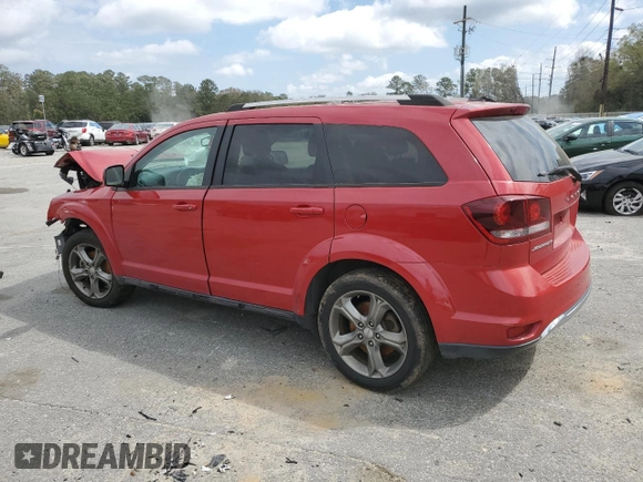 2017 Dodge Journey Crossroad Plus with VIN 3C4PDCGG4HT613860, listed as a Copart auction lot 58511275 with Not provided miles and Salvage title. Bid and sale history available at DreamBid. Image 2.