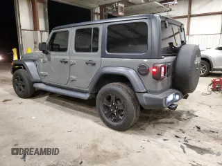 2020 Jeep Wrangler Unlimited Willys with VIN 1C4HJXDG3LW166868, listed as a Copart auction lot 84815154 with 66,640 mi miles and Salvage title. Bid and sale history available at DreamBid. Image 2.
