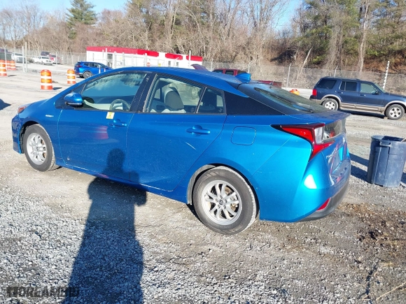 2020 Toyota Prius L Eco with VIN JTDKARFU2L3117344, listed as a IAAI auction lot 41613442 with 64,902 mi miles. Bid and sale history available at carsss.com. Image 3.