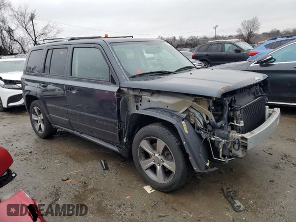 2016 Jeep Patriot High Altitude with VIN 1C4NJPFA8GD590575, listed as a Copart auction lot 44105545 with 96,137 mi miles and Salvage Title. Bid and sale history available at carsss.com. Image 4.