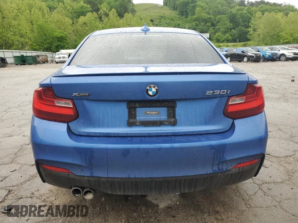 2017 BMW 2 Series 230i xDrive z VIN WBA2H9C33H7A25909, wystawiony jako Copart lot #56345325 z przebiegiem 69 025 mil mil oraz Szkoda całkowita • Salvage title. Historia ofert i sprzedaży dostępna na DreamBid. Obrazek 6.