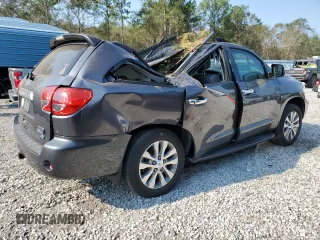 2017 Toyota Sequoia Limited with VIN 5TDJW5G12HS153311, listed as a Copart auction lot 74111964 with 69,877 mi miles and Salvage Title. Bid and sale history available at carsss.com. Image 3.