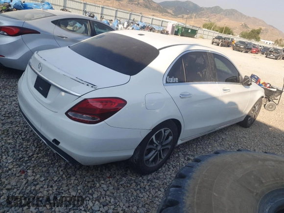 2016 Mercedes-Benz C 300 with VIN 55SWF4JB4GU172185, listed as a Copart auction lot 63488195 with 97,589 mi miles and Salvage title. Bid and sale history available at DreamBid. Image 3.