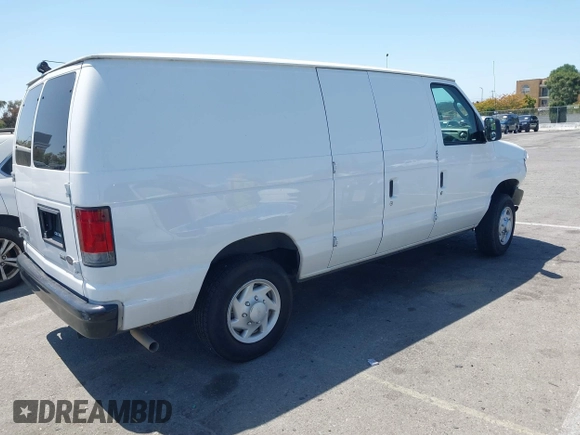 2009 Ford Econoline Cargo Commercial with VIN 1FTNE14W89DA80617, listed as a IAAI auction lot 42082273 with 70,347 mi miles and . Bid and sale history available at DreamBid. Image 4.