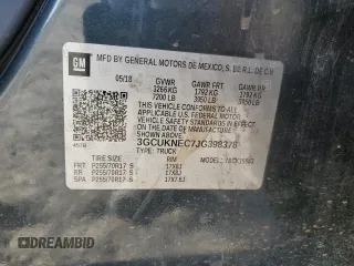 2018 Chevrolet Silverado 1500 Work Truck with VIN 3GCUKNEC7JG398378, listed as a Copart auction lot 41419535 with 102,514 mi miles and Salvage Title. Bid and sale history available at carsss.com. Image 14.