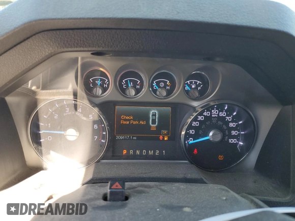 2012 Ford F-250 XL with VIN 1FT7W2B67CEC84664, listed as a Copart auction lot 53691645 with 209,117 mi miles and Salvage title. Bid and sale history available at DreamBid. Image 9.