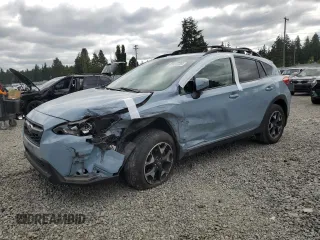 2020 Subaru Crosstrek Premium z VIN JF2GTAPC5L8243550, wystawiony jako Copart lot #59637725 z przebiegiem 76 627 mil mil oraz Szkoda całkowita • Salvage title. Historia ofert i sprzedaży dostępna na DreamBid. Obrazek 1.