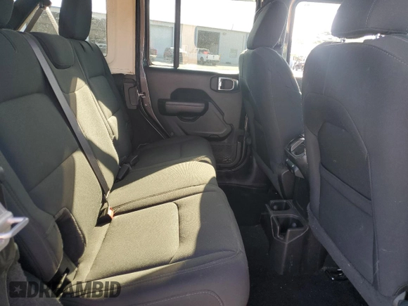 2022 Jeep Wrangler Unlimited Willys with VIN 1C4HJXDG1NW102069, listed as a Copart auction lot 52353995 with 33,328 mi miles and Salvage Title. Bid and sale history available at DreamBid. Image 10.