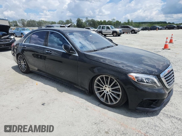 2015 Mercedes-Benz S 550 with VIN WDDUG8CBXFA103475, listed as a Copart auction lot 65389185 with 156,642 mi miles and Clean title. Bid and sale history available at DreamBid. Image 4.