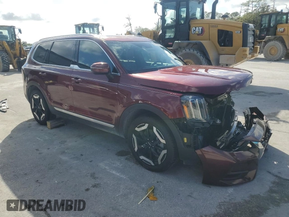 2024 Kia Telluride EX with VIN 5XYP34GC3RG554511, listed as a Copart auction lot 80327014 with 3,006 mi miles and Salvage Title. Bid and sale history available at DreamBid. Image 4.