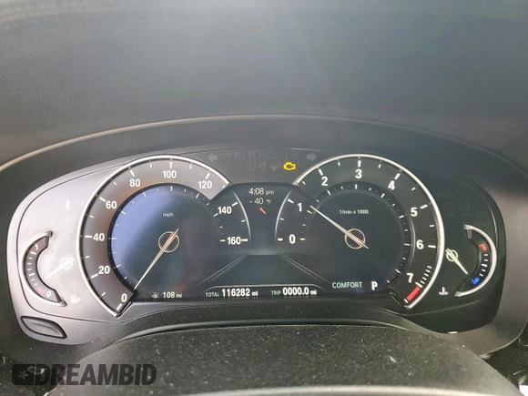 2017 BMW 5 Series 540i with VIN WBAJE5C32HG914842, listed as a Copart auction lot 64358255 with 116,282 mi miles and Salvage title. Bid and sale history available at DreamBid. Image 9.