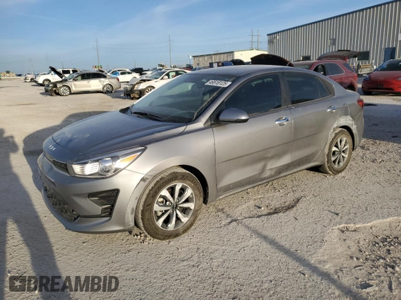 2023 Kia Rio S z VIN 3KPA24ADXPE542764, wystawiony jako Copart lot #49518125 z przebiegiem 73 897 mil mil oraz Szkoda całkowita • Salvage title. Historia ofert i sprzedaży dostępna na DreamBid. Obrazek 1.