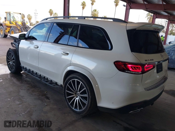 2022 Mercedes-Benz GLS with VIN 4JGFF5KE4NA793413, listed as a IAAI auction lot 41529276 with 29,692 mi miles. Bid and sale history available at carsss.com. Image 3.