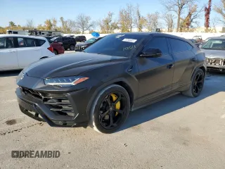 2019 Lamborghini Urus z VIN ZPBUA1ZL5KLA05920, wystawiony jako Copart lot #77093634 z przebiegiem 56 532 mil mil oraz Szkody całkowita. Historia ofert i sprzedaży dostępna na DreamBid. Obrazek 1.