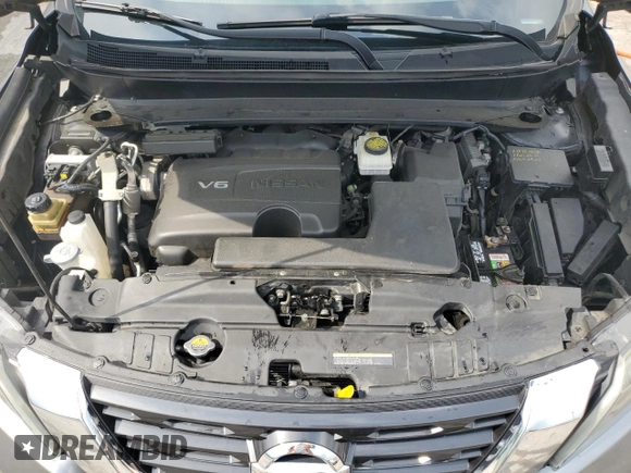 2017 Nissan Pathfinder Platinum with VIN 5N1DR2MN7HC695060, listed as a Copart auction lot 62096275 with 180,221 mi miles and Salvage title. Bid and sale history available at DreamBid. Image 12.