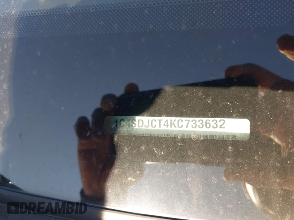 2019 Dodge Durango R/T с VIN 1C4SDJCT4KC733632, выставлен на аукционе IAAI как лот 42527424 с пробегом 153 412 миль миль и . История ставок и продаж доступна на DreamBid. Изображение 18.