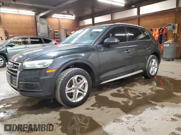 2018 Audi Q5 Premium with VIN WA1ANAFY3J2001846, listed as a Copart auction lot 49515695 with 91,463 mi miles and Salvage Title. Bid and sale history available at DreamBid. Image 1.