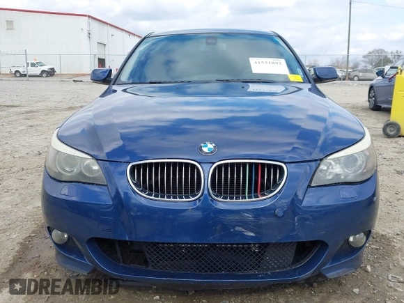 2007 BMW 5 Series 530i with VIN WBANE73577CM49320, listed as a IAAI auction lot 41531892 with 132,117 mi miles. Bid and sale history available at carsss.com. Image 6.