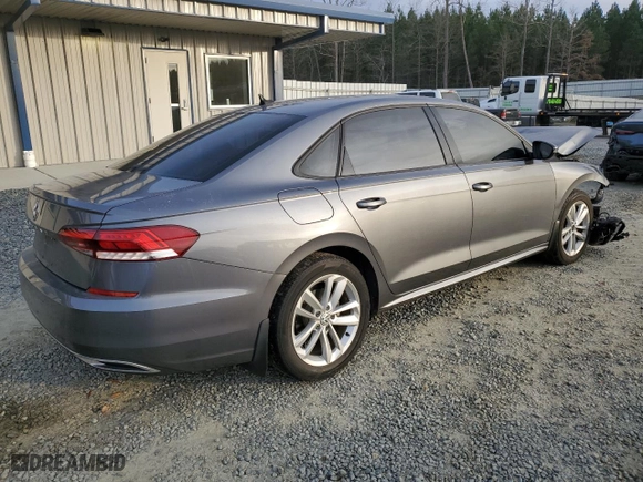 2020 Volkswagen Passat 2.0T S with VIN 1VWAA7A36LC024743, listed as a Copart auction lot 85440824 with 0 mi miles and Salvage Title. Bid and sale history available at carsss.com. Image 3.