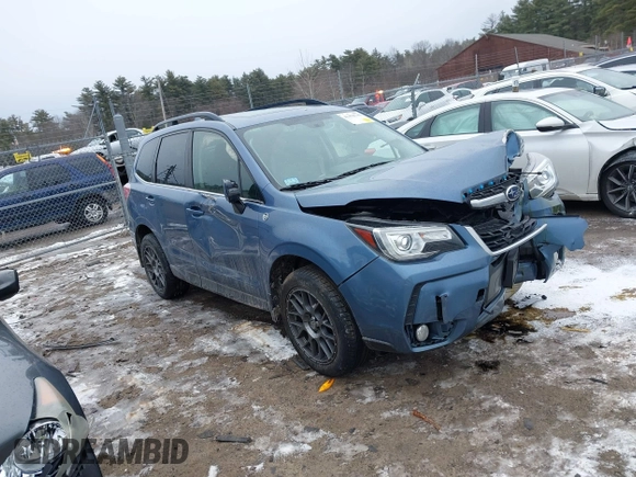 2018 Subaru Forester Touring with VIN JF2SJGWC0JH532501, listed as a IAAI auction lot 41478743 with 98,780 mi miles. Bid and sale history available at carsss.com. Image 1.
