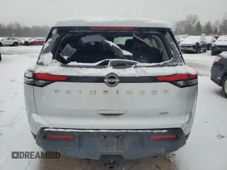 2022 Nissan Pathfinder S with VIN 5N1DR3AC9NC214505, listed as a Copart auction lot 85484804 with 60,227 mi miles and Salvage title. Bid and sale history available at DreamBid. Image 6.