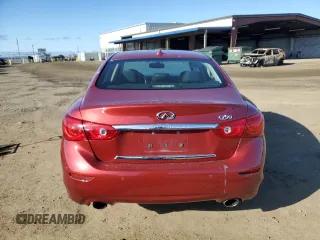 2015 Infiniti Q50 Premium with VIN JN1BV7AP7FM355136, listed as a Copart auction lot 56586325 with 101,384 mi miles and Salvage title. Bid and sale history available at DreamBid. Image 6.