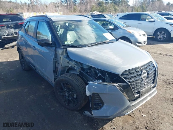 2023 Nissan Kicks SR with VIN 3N1CP5DV9PL499683, listed as a IAAI auction lot 41747809 with 34,393 mi miles. Bid and sale history available at carsss.com. Image 1.