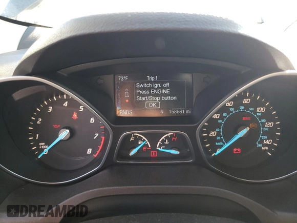 2015 Ford Escape Titanium with VIN 1FMCU9JX3FUB00642, listed as a Copart auction lot 50213695 with 158,681 mi miles and Clean Title. Bid and sale history available at DreamBid. Image 9.