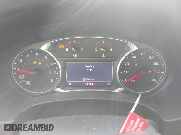 2019 GMC Terrain SLT with VIN 3GKALVEX2KL215372, listed as a IAAI auction lot 40872800 with 54,244 mi miles. Bid and sale history available at carsss.com. Image 7.