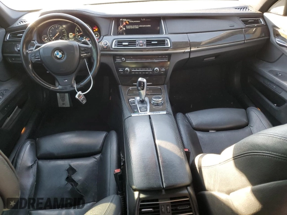 2015 BMW 7 Series 740Li with VIN WBAYE4C51FD947047, listed as a Copart auction lot 86773284 with 90,714 mi miles and Salvage Title. Bid and sale history available at DreamBid. Image 8.