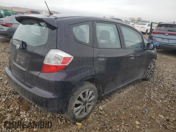 2013 Honda Fit Sport with VIN JHMGE8H51DC043294, listed as a Copart auction lot 43765195 with 95,587 mi miles and Salvage Title. Bid and sale history available at carsss.com. Image 3.