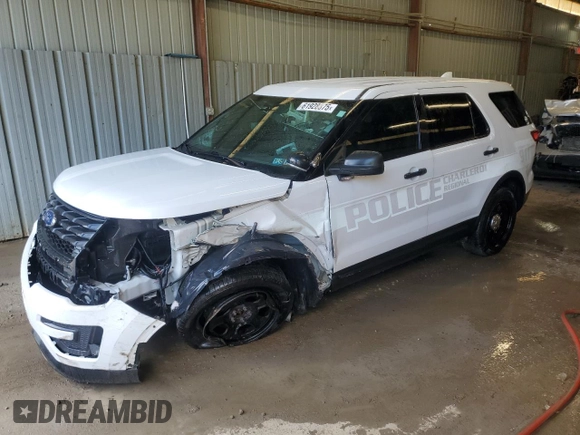 2017 Ford Police Interceptor Utility с VIN 1FM5K8AR6HGD13595, выставлен на аукционе Copart как лот 61928875 с пробегом Не указан миль и Списание • Salvage title. История ставок и продаж доступна на DreamBid. Изображение 1.