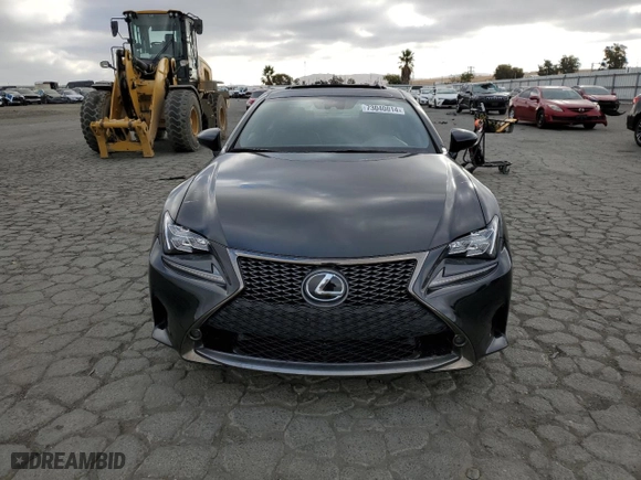 2018 Lexus RC with VIN JTHHZ5BC3J5018539, listed as a Copart auction lot 73040014 with 56,680 mi miles and Salvage Title. Bid and sale history available at carsss.com. Image 5.