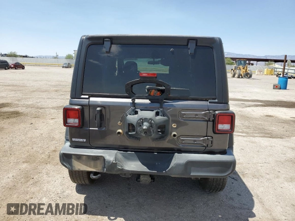 2022 Jeep Wrangler Unlimited Sport S with VIN 1C4HJXDG7NW119880, listed as a Copart auction lot 61948555 with 31,381 mi miles and Salvage title. Bid and sale history available at DreamBid. Image 6.