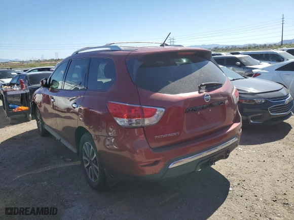 2015 Nissan Pathfinder S with VIN 5N1AR2MN7FC660423, listed as a Copart auction lot 47952334 with 137,913 mi miles and Salvage Title. Bid and sale history available at carsss.com. Image 2.