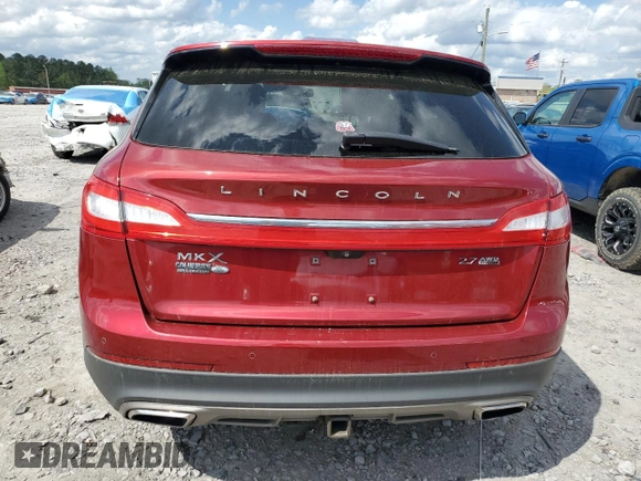 2016 Lincoln MKX Reserve with VIN 2LMPJ8LP1GBL63239, listed as a Copart auction lot 51192175 with 134,969 mi miles and Salvage Title. Bid and sale history available at DreamBid. Image 6.