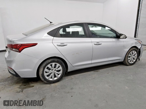 2021 Hyundai Accent SE with VIN 3KPC24A6XME128762, listed as a Copart auction lot 60730375 with 58,103 mi miles and Clean title. Bid and sale history available at DreamBid. Image 3.