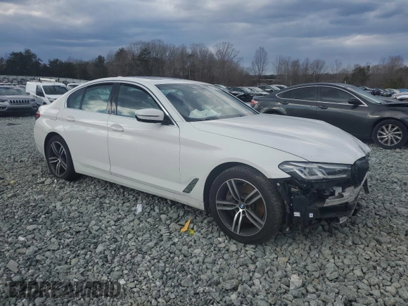2021 BMW 5 Series 540i with VIN WBA53BJ05MWX28470, listed as a Copart auction lot 87256064 with Not Provided miles and Salvage Title. Bid and sale history available at DreamBid. Image 4.