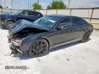 2013 Audi A8 3.0L with VIN WAUAGAFD7DN015052, listed as a Copart auction lot 60095565 with Not provided miles and Salvage title. Bid and sale history available at DreamBid. Image 1.