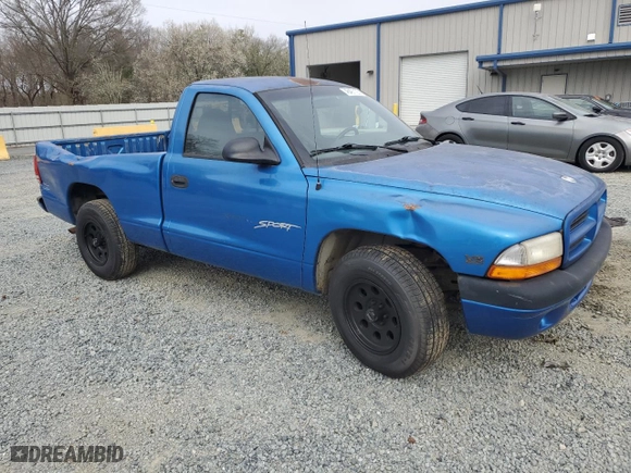 1998 Dodge Dakota SLT with VIN 1B7FL26X0WS745765, listed as a Copart auction lot 48497125 with 174,162 mi miles and Salvage Title. Bid and sale history available at carsss.com. Image 4.
