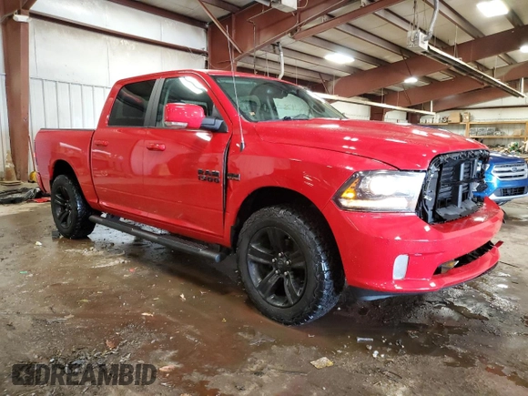 2018 Ram 1500 Night with VIN 1C6RR7MT3JS291116, listed as a Copart auction lot 75698344 with 133,478 mi miles and Clean Title. Bid and sale history available at carsss.com. Image 4.