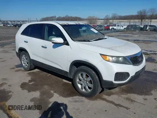 2011 Kia Sorento LX with VIN 5XYKT3A1XBG130115, listed as a IAAI auction lot 41844149 with 202,443 mi miles and . Bid and sale history available at carsss.com. Image 1.
