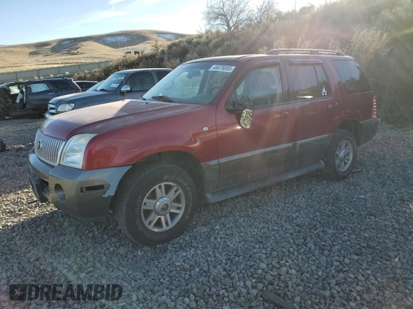 2003 Mercury Mountaineer Convenience z VIN 4M2ZU86K73UJ22221, wystawiony jako Copart lot #46578055 z przebiegiem 156 930 mil mil oraz Szkody całkowita. Historia ofert i sprzedaży dostępna na DreamBid. Obrazek 1.