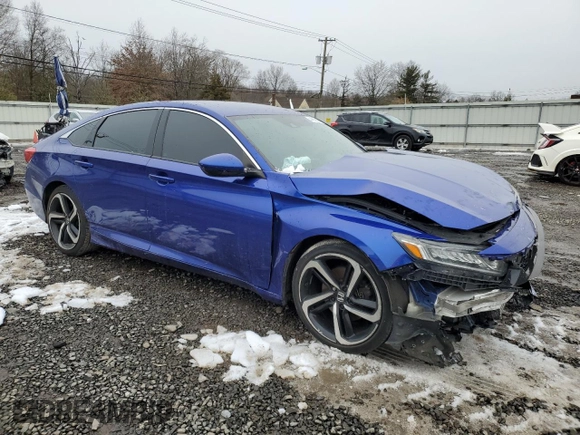 2018 Honda Accord Sedan Sport 1.5T with VIN 1HGCV1F3XJA193860, listed as a Copart auction lot 44686625 with 156,106 mi miles and Salvage Title. Bid and sale history available at carsss.com. Image 4.