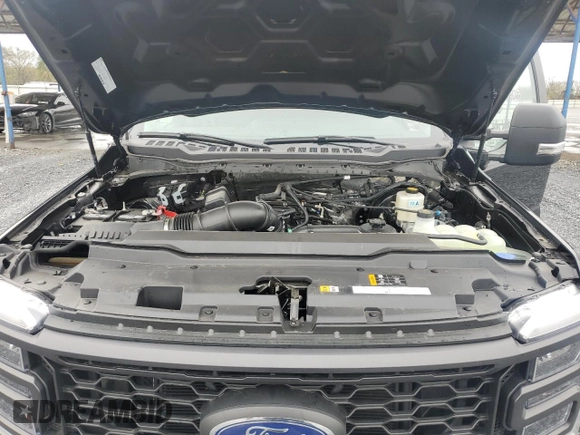 2024 Ford F-250 XL with VIN 1FT8W2BA2RED55853, listed as a Copart auction lot 50156825 with 5,293 mi miles and Salvage title. Bid and sale history available at DreamBid. Image 13.