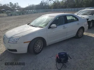 2008 Mercury Milan Premier with VIN 3MEHM08Z08R623011, listed as a Copart auction lot 43247065 with 201,476 mi miles and Salvage Title. Bid and sale history available at carsss.com. Image 1.