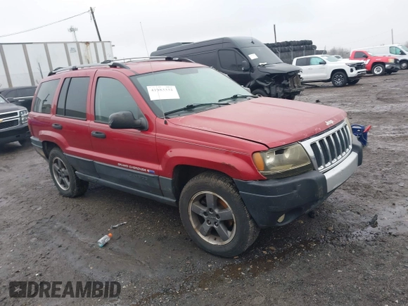 2004 Jeep Grand Cherokee Laredo with VIN 1J4GW48S94C151816, listed as a IAAI auction lot 41983332 with 151,227 mi miles. Bid and sale history available at carsss.com. Image 1.