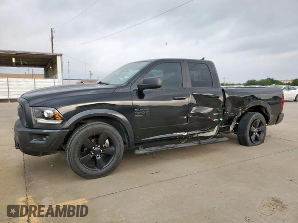 2019 Ram 1500 Warlock z VIN 1C6RR6GG9KS618659, wystawiony jako Copart lot #56914565 z przebiegiem 96 803 mil mil oraz Szkoda całkowita • Salvage title. Historia ofert i sprzedaży dostępna na DreamBid. Obrazek 1.
