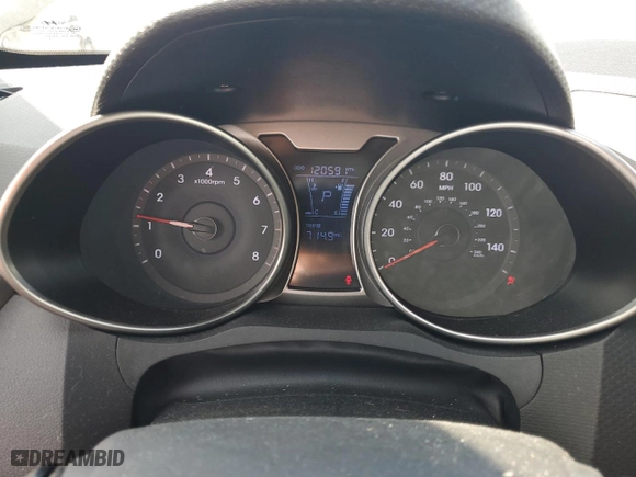 2014 Hyundai Veloster with VIN KMHTC6AD2EU186726, listed as a Copart auction lot 43993215 with 120,591 mi miles and Salvage Title. Bid and sale history available at carsss.com. Image 9.